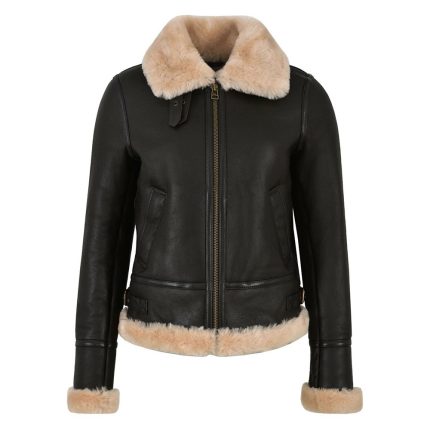 Women’s Leather Bomber Jacket