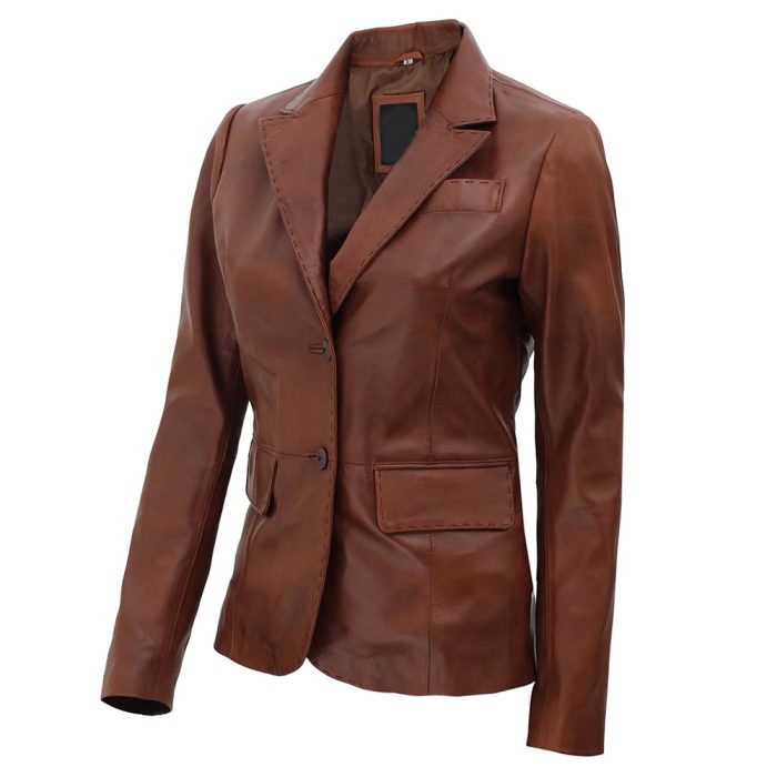 Women's Leather Blazers