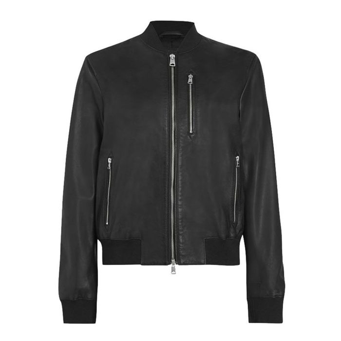 Women’s Leather Bomber Jacket