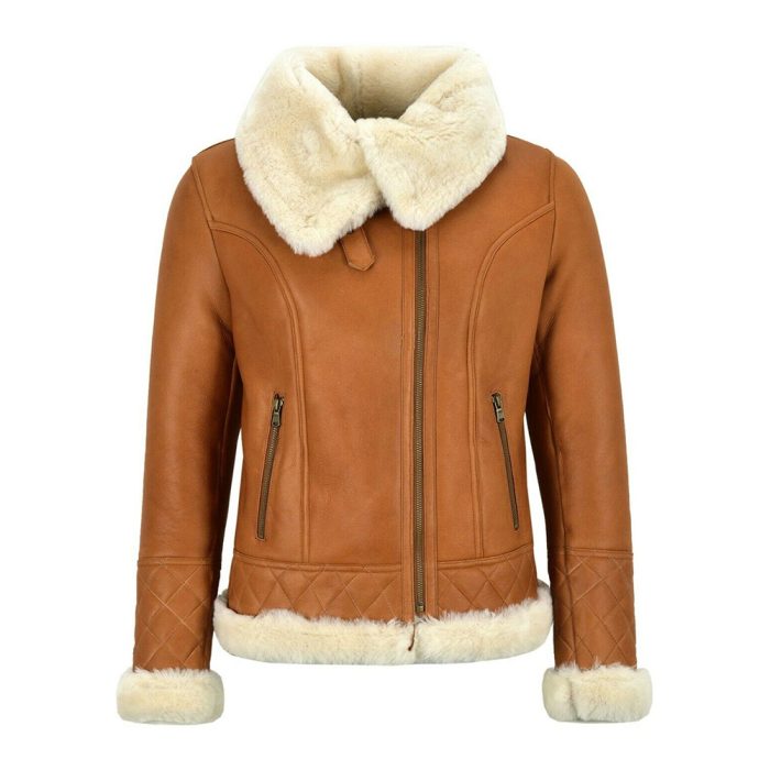 Women’s Leather Bomber Jacket