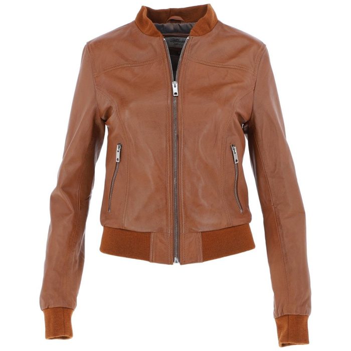 Women’s Leather Bomber Jacket