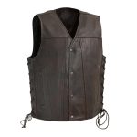 Men's Leather Vest