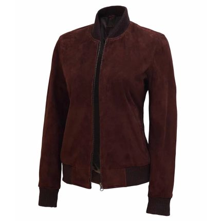 Women’s Leather Bomber Jacket