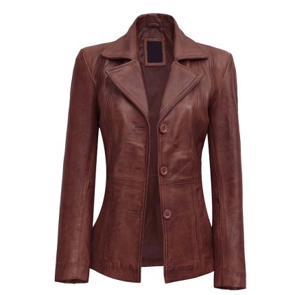 Women's Leather Blazers